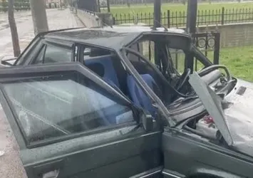 Bolu'daki feci kaza kamerada