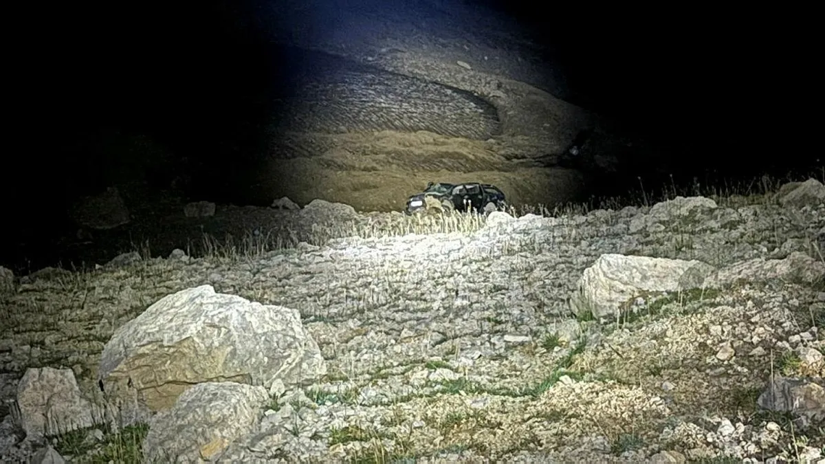 Erzincan'da feci kaza! Şarampole devrilen araçta 1 kişi öldü