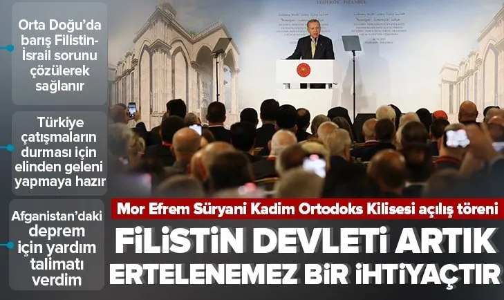 Başkan Erdoğan ’Ortodoks Kilisesi’ açılış töreninde