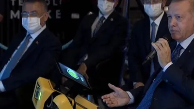 Başkan Erdoğan’dan robotlu açılış!