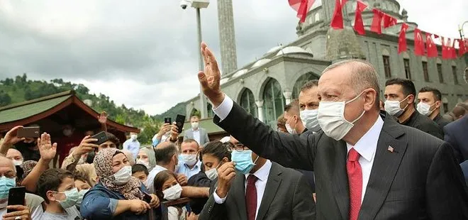 Son dakika: Büyük coşkuyla karşılandı! Başkan Erdoğan Rize Güneysu’da