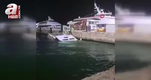 Bursa’da BUDO iskelesinin yanında tekne battı