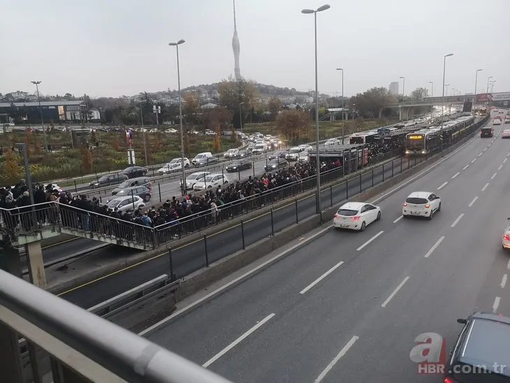 CHP’li İBB çözüm bulamıyor İstanbullular her gün aynı çileyi çekiyor! Altunizade metrobüs durağı yine kilit