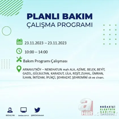İstanbul’da 22 ilçede elektrik kesintisi! O bölgelerde yaşayanlar dikkat! Gece saatlerinde başlıyor...