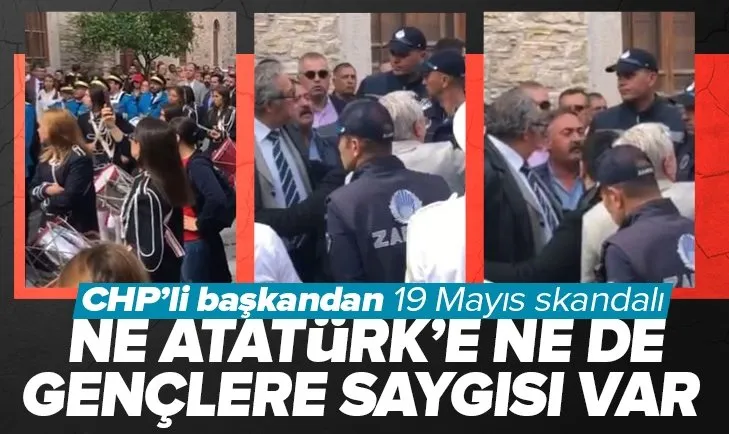 CHP’li başkan Muammer Ekrem Oran’dan 19 Mayıs’a gölge düşüren hareket! Gençlerin yürüyüşünü engelledi