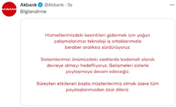 Akbank'tan son dakika açıklaması: ATM'ler yeniden hizmet vermeye başladı - 5