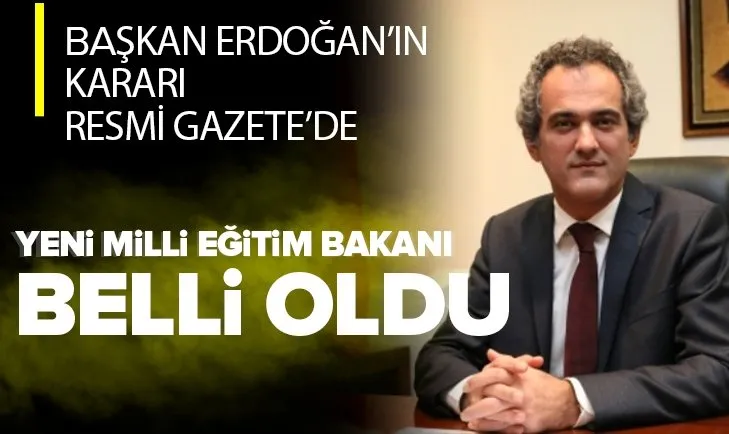 Son dakika: Yeni Milli Eğitim Bakanı Prof. Dr. Mahmut Özer oldu | Prof. Dr. Mahmut Özer kimdir?