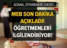 MEB son dakika açıkladı! Öğretmenleri ilgilendiriyor...