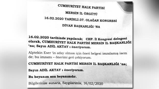 CHP’de kongresinde yine skandal! İmza ile tek aday belirlediğinin belgesi ortaya çıktı
