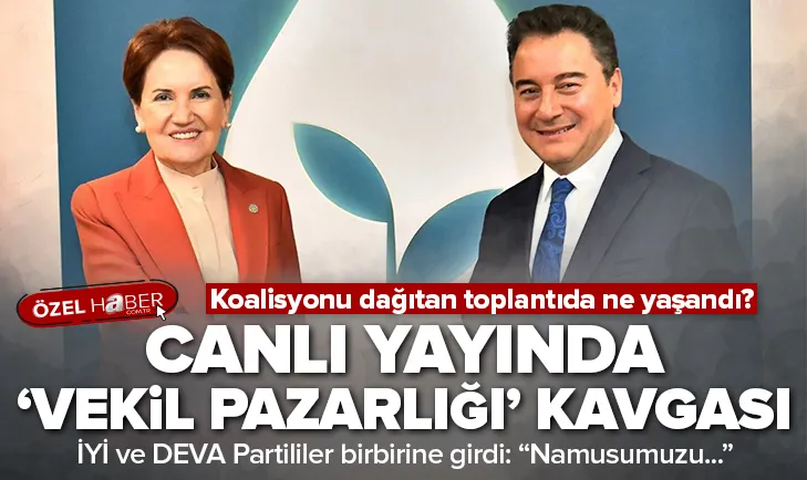 İYİ Parti ile DEVA Partisi canlı yayında birbirine girdi