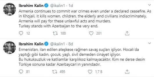 Türkiye’den Ermenistan’ın Gence ve Mingeçevir kentlerine füze saldırısına sert tepki