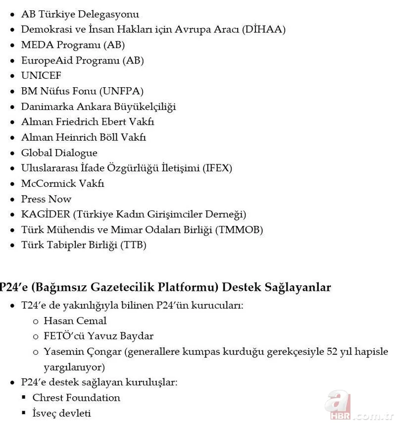 ABD'den Türkiye'deki tetikçi medyaya binlerce dolar aktı! Ruşen Çakır ve Hasan Cemal’i fonlanmaya devam ediyor! İşte Türkiye'de fonlanan kuruluşlar 11