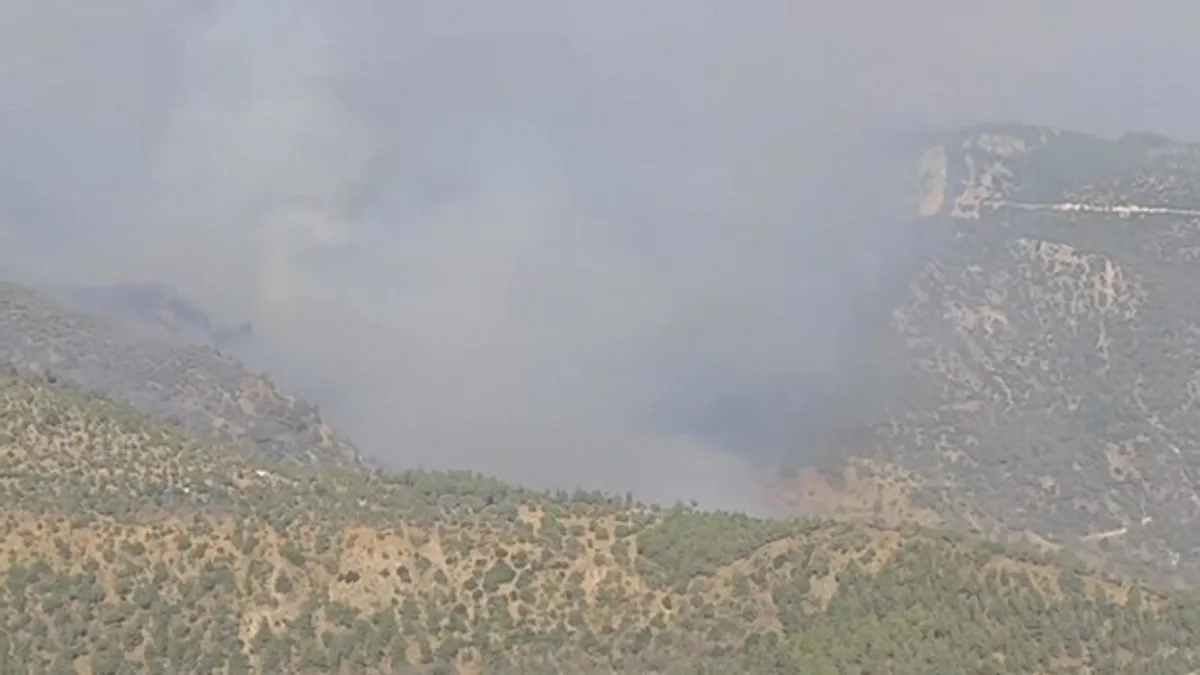 Bakan Yumaklı duyurdu: Denizli'de yangın söndürme uçağı zorunlu iniş yaptı! Uçakta hasar meydana geldi