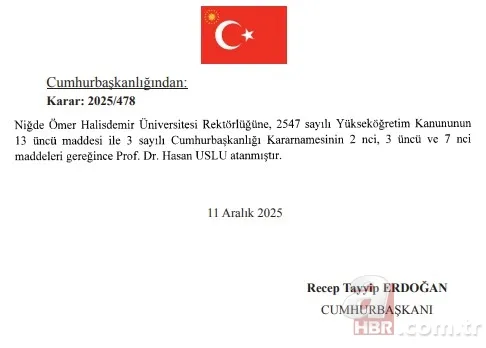 Başkan Erdoğan imzaladı! 9 üniversiteye rektör ataması Resmi Gazete'de 8