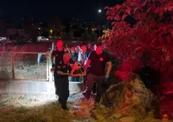 Bursa'da otomobil tarlaya uçtu! 5 kişi yaralandı