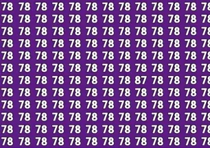 Sadece %1’i başarıyor: 78’lerin arasındaki 87’yi 7 saniyede bul