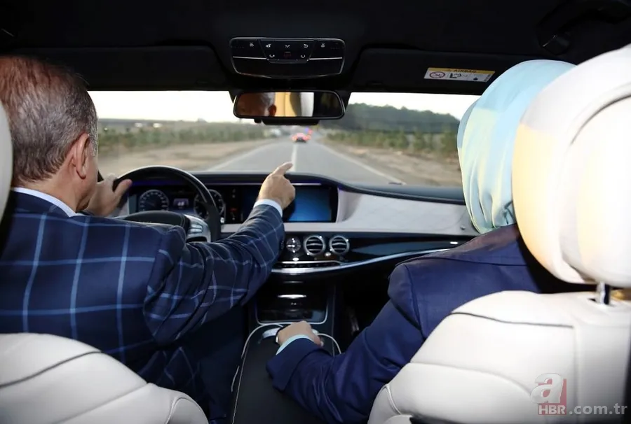 Cumhurbaşkanı Erdoğan kendi kullandığı araçla 3. köprüden geçti 3