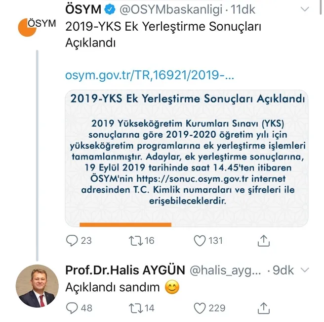 ÖSYM Başkanı Halis Aygün'den ek yerleştirme sonuçlarına 'Falcao'lu duyuru - 1