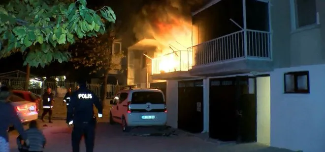 Evde yangın çıktı: 1 kişi yaralandı, 3’ü çocuk 5 kişi dumandan etkilendi