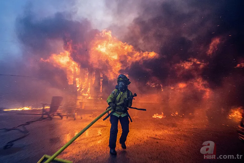 Los Angeles alev alev yanıyor! Bazı bölgelerde sokağa çıkma yasağı ilan edildi 6