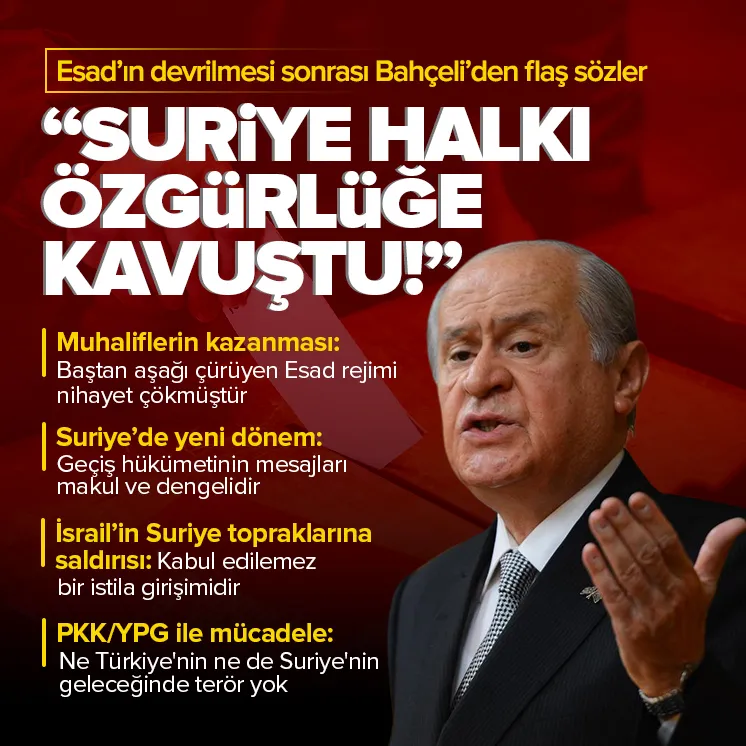 Bahçeli’den Suriye mesajı: Bahar havası doğdu