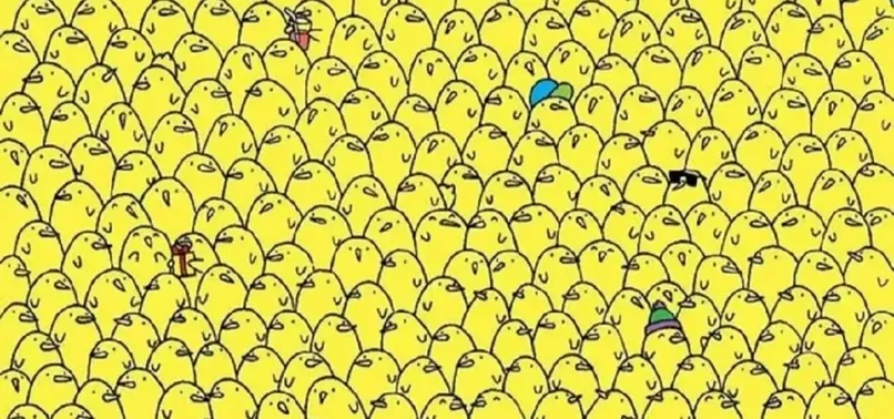 Zeka Testi: Civcivlerin arasındaki 4 limonu bulabilir misin? Sadece yüksek IQ'lular 20 saniyede çözüyor!