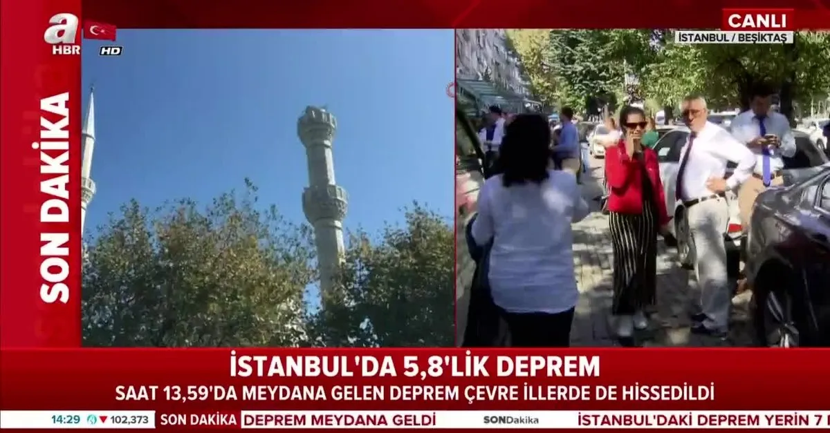 son dakika istanbul da siddetli deprem avcilar da caminin minaresi yikildi video izle flas haber son depremler ahaber son dakika video izle