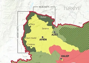 Afrin'de 'hilal' tamamlandı