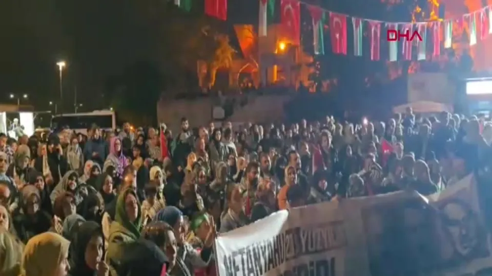 Üsküdar’da Sumud Filosu’na destek nöbeti