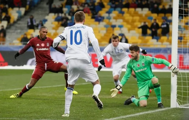 Dinamo Kiev - Beşiktaş maçından fotoğraflar