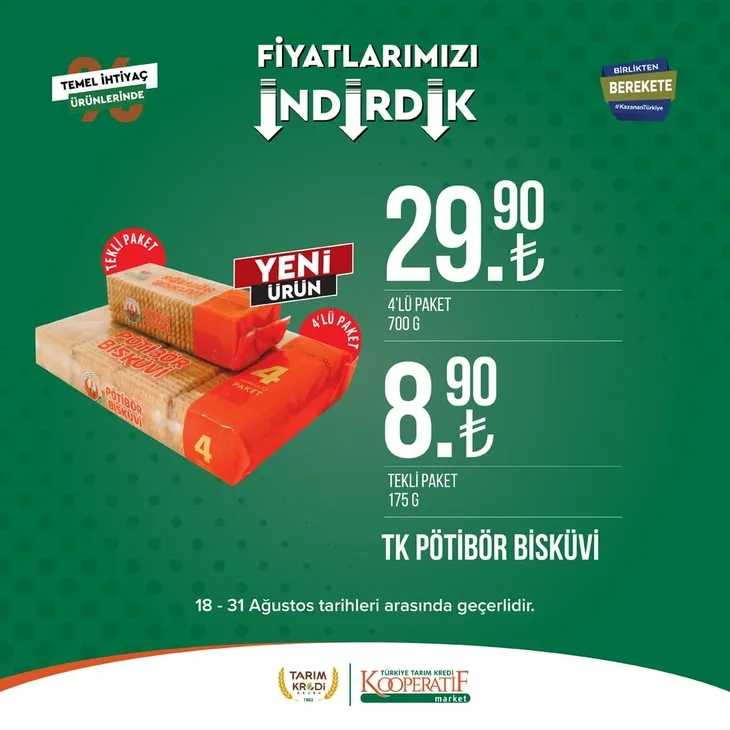 Tarım Kredi Market listeyi güncellendi! Yeni ürünleri görenler kapıda kuyruk oldu! 30'lu yumurta 68.50, Tereyağı 89.90, 40'lı tuvalet kağıdı 168.90 TL...
