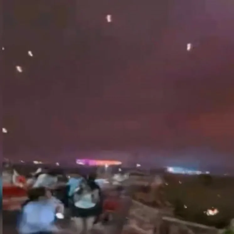 Gökten dron yağdı!