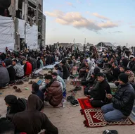 Gazzede bayram namazı coşkusu