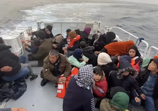 Açıklarında 44 kaçak göçmen kurtarıldı