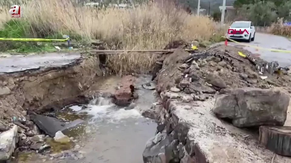 Çanakkale’de sağanak yağmur yağışı
