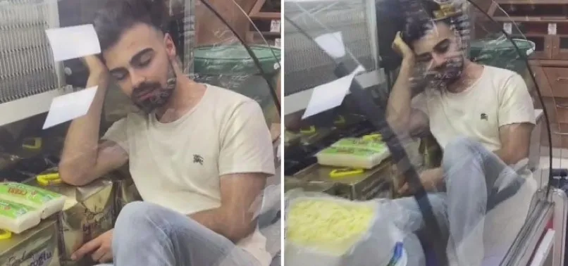 Konya'da mide bulandıran görüntü! Gıda ürünlerinin bulunduğu buzdolabına girip...