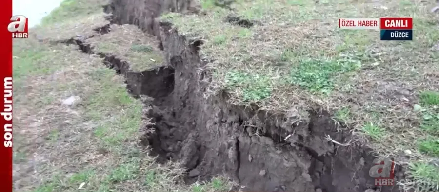 Düzce’de 5,9 büyüklüğündeki depremin izleri ortaya çıktı! İşte 5,9’luk depremin fay kırığı 19