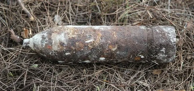 Çanakkale’de patlamamış top mermisi bulundu