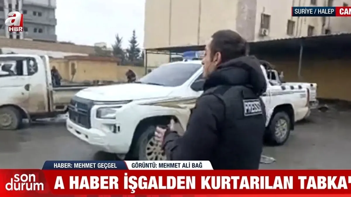 A Haber YPG’nin infazlar yaptığı hapishanede! Teröristler geride yıkım bırakıyor