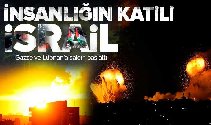 İşgalci İsrail Gazze ve Lübnan’a saldırı başlattı!