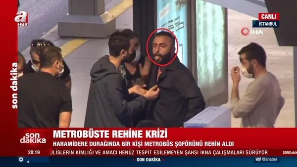 Son dakika: İstanbul Haramidere metrobüs durağında rehine krizi - 1