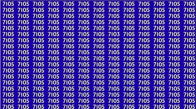 Optik illüzyon testi: 7103’ü kısa sürede görenler IQ seviyesini ortaya koyuyor