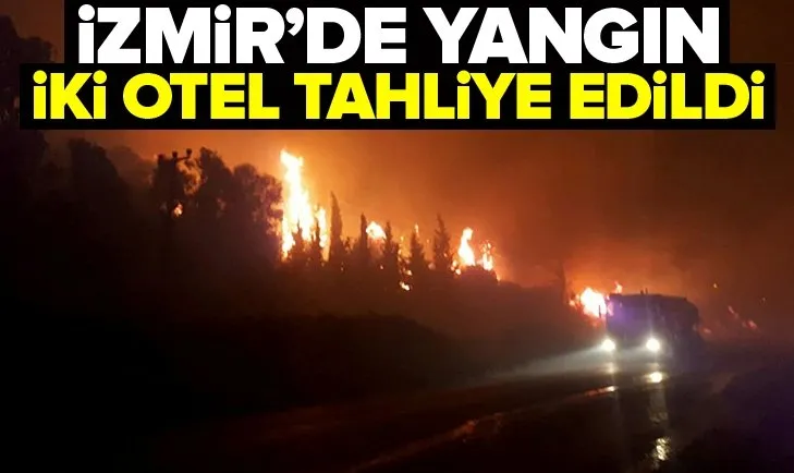 son dakika izmir mendereste orman yangini