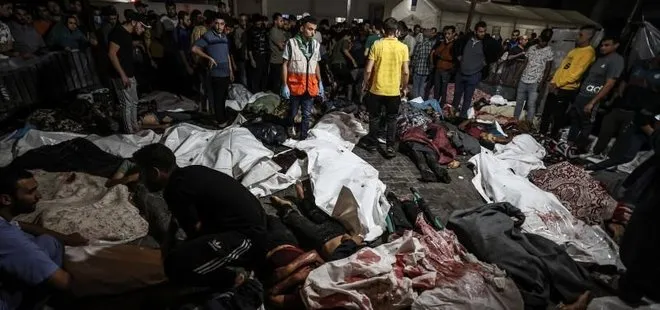 Gazze’deki hastane katliamına tepkiler çığ gibi! Katilsin İsrail kahrol İsrail