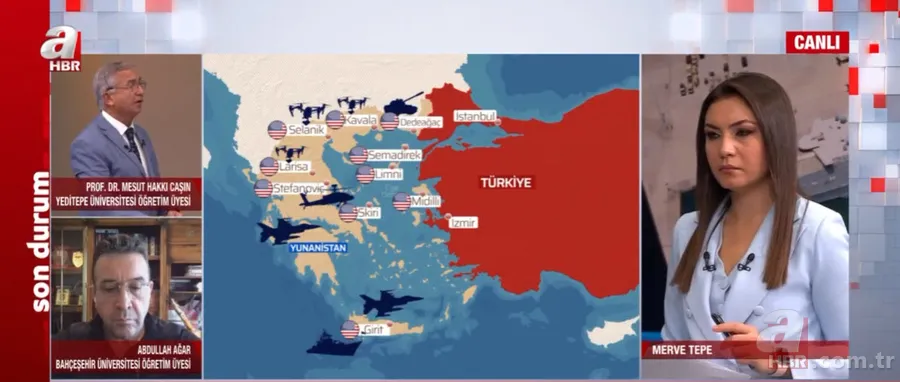 ABD Yunanistan'ı garnizona dönüştürdü! Canlı yayında açık açık uyardı: Bu silahlar kafanızda patlar! 20