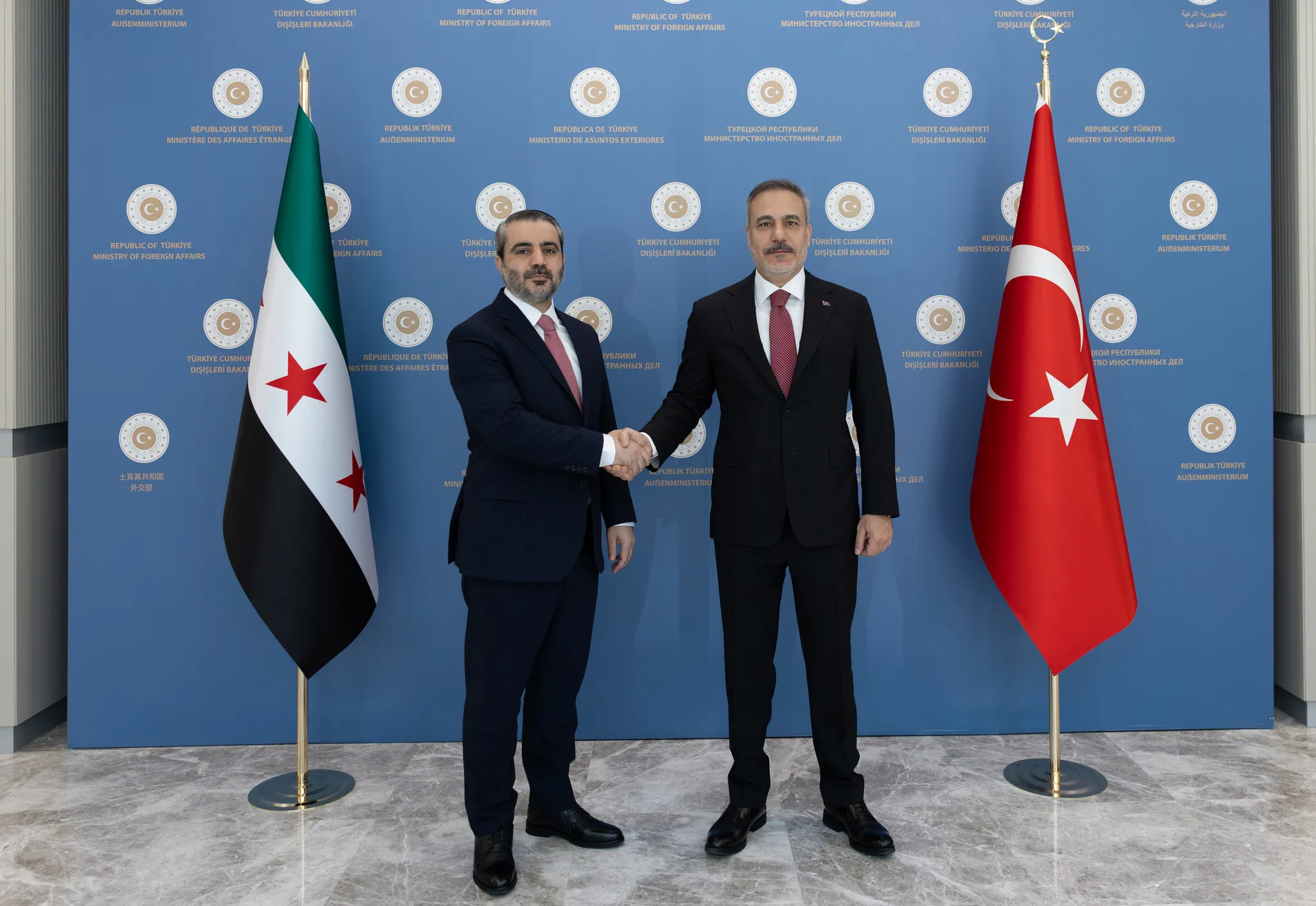 Dışişleri Bakanı Hakan Fidan, Suriye Dışişleri Bakanı Esad Hasan Şeybani ile Ankara'da görüştü