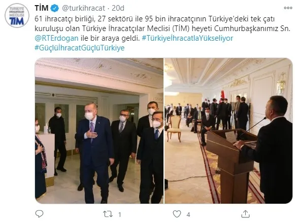 TİM Başkan Erdoğan’a yeni ihracat seferberliğinde yol haritasını sundu! İsmail Gülle’den reform sürecine destek