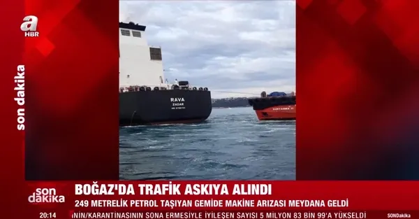 İstanbul Boğazı'nda korku dolu anlar! Ham petrol taşıyan tanker sürüklendi - 1