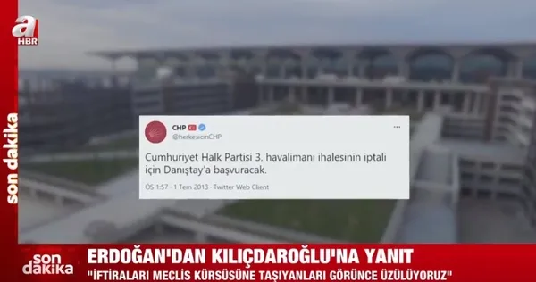 Yatırım düşmanı CHP! Başkan Erdoğan video klip ile CHP rezaletini gözler önüne serdi