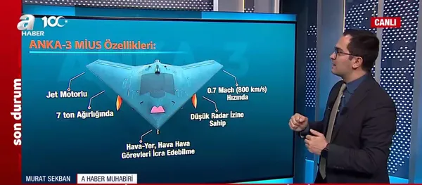 ANKA-3 insansız savaş uçağı ilk kez havalandı! Görünmez uçak göklerle buluştu | Başkan Erdoğan’dan ANKA-3 paylaşımı